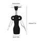 thumbnail image 3 of Juego multifuncional de abridor de botellas de vino - Sacacorchos mecánico con aleación y mango ABS - Esmerilado y acabado espejo - Agarre fácil, 3 of 4