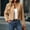 04-Khaki, variant on Women's Stand Collar Cropped Wool Blend Jacket,Single Breasted Long Sleeve Elegant Short Outerwear 01-Beige M