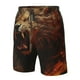 thumbnail image 4 of Balery Cool Flame Lion A Traje de Baño Estilo Hawaiano para Hombre, Shorts de Secado Rápido con Bolsillos-X-Large, 4 of 6