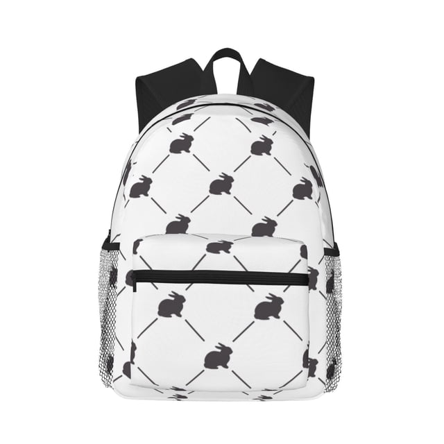 Easygdp Black Rabbit Mochila Casual para Portátil, Mochila para Escuela, Viajes, Negocios