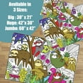 thumbnail image 7 of Giant Coloring Poster - Jumbo Coloring Sheets for Kids & Adults with Thick Bleed-Resistant Pages, Use on Floor, Wall, or Table, Use With Alcohol Based Markers (30" x 21", Silly Sloths), 7 of 7