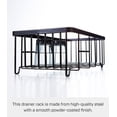 thumbnail image 6 of Yamazaki Home  Wire Dish Rack, Steel, Holds 17.6 lbs - L 9.06 x W 16.54 x H  6.69 inches Black Black Finish, 6 of 8