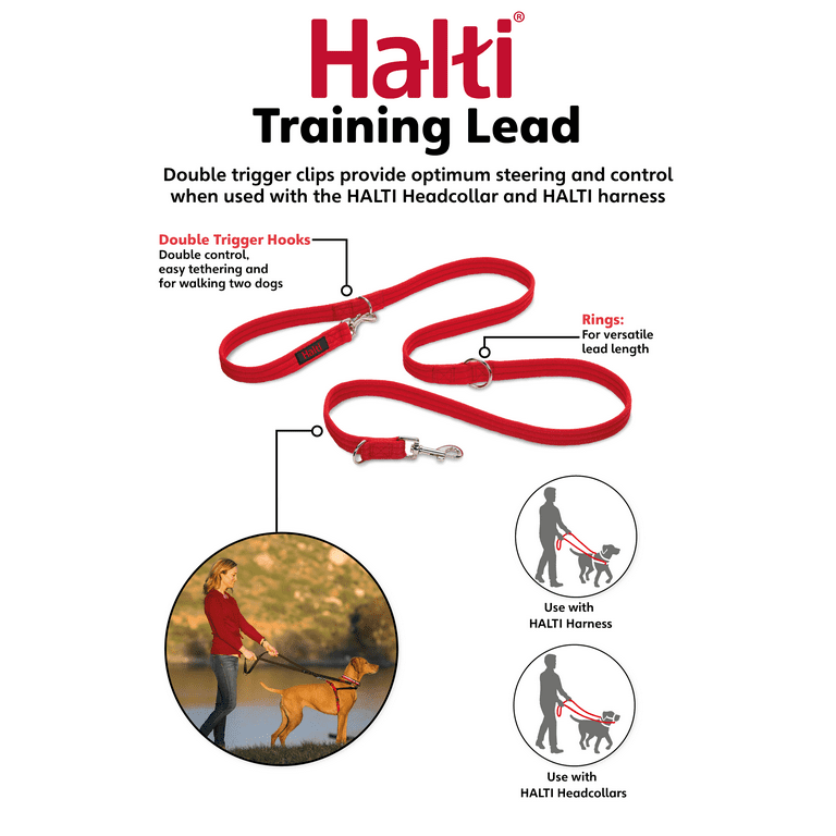 Dual Walker Dog Leash 2 Hooks for No-pull Training for 1 Dog / Use in  Conjunction With Our Dual Walker Harness 