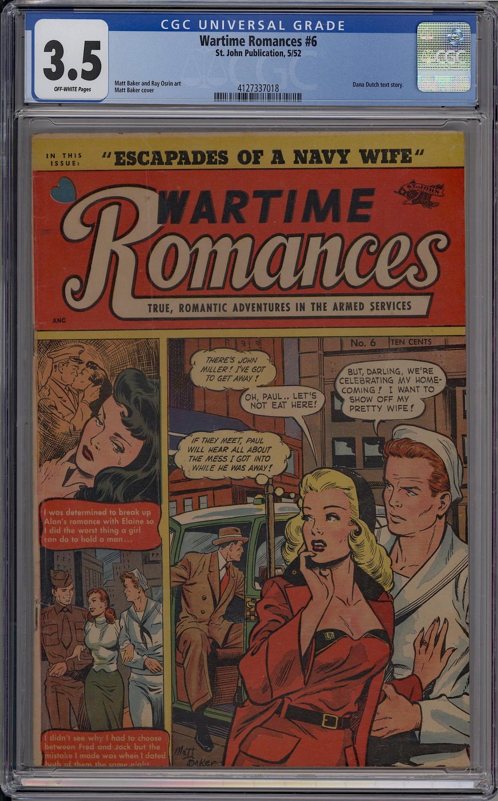 Cover of Wartime Romances #6