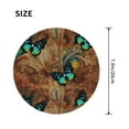 thumbnail image 3 of Disketp Vintage Butterfly Green Small Mouse Pad 7.9x7.9 Inches,Washable Round Mousepad For Office Laptop Computer,Non-Slip Rubber Base Mouse Pads For Wireless Mouse, 3 of 9