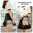 thumbnail image 6 of FORMRS Crossbody Bag for Women Quilted Travel Shoulder Cell Phone Purse with Chain Strap Handbag, Beige Halloween Pumpkin, 6 of 7