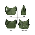 thumbnail image 2 of Deago Casual Nylon Purse Handbag Crossbody Bag Waterproof Messenger Shoulder Bag for Women (Green), 2 of 9