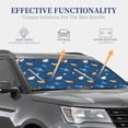 thumbnail image 4 of Salouo Colorful Ocean Shark Pattern Car Windshield Sun Shade Foldable | Front Windshield Shade for Sun, Heat and UV Rays | Interior Sun Protection-Medium, 4 of 6
