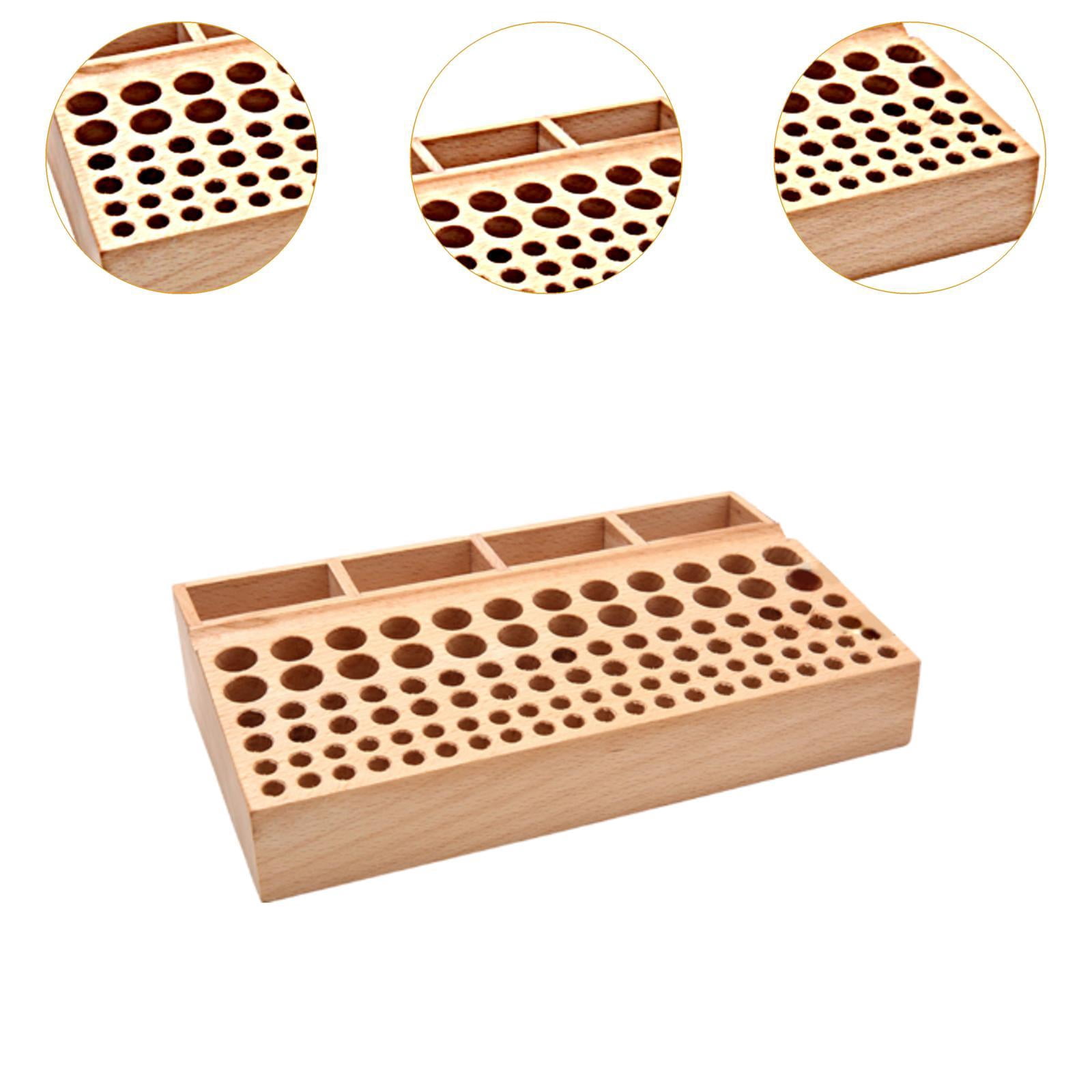 Wxqbjtam Leather Craft Tool Holder Home Wood Leathercraft Stand Holder for Painting Brush