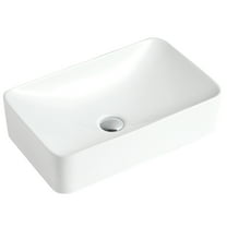 Karran Usa Vc-507 Valera 19" Rectangular Vitreous China Vessel Bathroom Sink - White