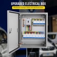thumbnail image 1 of Kojooin Steel Electrical Box, IP66 Waterproof and Dustproof Hinged Enclosure with Lock and Mounting Plate, 1 of 8