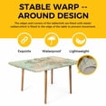 thumbnail image 4 of Vintage Map Table Cloths for 3 Foot Rectangle Tables, Western Retro Art Maps Patio Waterproof Elastic Fitted Tablecloths, Washable Rectangular Table Cover for Camping, 4 of 8