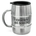 thumbnail image 2 of SoHo Funny Insulated Mug Gift for Men - 20oz Insulated Stainless Steel Beer/Coffee Cup with Handle and Lid for Birthday/Christmas 2022 "I Identify as Sober" (Gift Boxed), 2 of 6