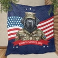 thumbnail image 3 of Happy Father's Day Honoring Veterans Newfoundland in Army Uniform Quilt Blanket Newfie Dog Lover Gifts Cozy Comforter Throw Blanket - 13007, 3 of 5