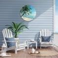 thumbnail image 4 of Beach Wall Clock Silent Non-Ticking Battery Operated Clocks 20 Inch Blue Ocean Tropical Wall Clock Decorative for Living Room Bedroom Office, 4 of 6