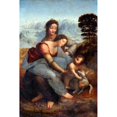 thumbnail image 2 of da Vinci, Leonardo 13x18 Black Modern Framed Museum Art Print Titled - The Virgin and Child with Saint Anne, 2 of 4