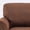 Rust-fabric material, variant on Poshby Mid-Century Modern Accent Chairs with Fabric Material, Upholstered Cushions for Living Room, Red Brown