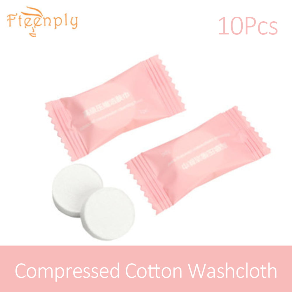 100 Pack Disposable Compressed Travel Towel Flannels