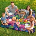 thumbnail image 7 of Cute Witch Frog Waterproof Picnic Blanket with Foldable Zipper, Suitable for Outdoor Use, Suitable for Travel, Camping, Beaches, Parks, Grasslands, Picnic Blanket Accessories, 7 of 7