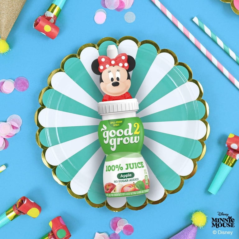 ペコ　スポンジボブ　ミニーgood2grow 100%ジュース セット good2grow Disney Minnie Mouse 100% Apple Juice Party Pack, 6 fl oz
