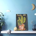 thumbnail image 5 of 12x18 inch Art Paintings For Wall 'Fresh Life' Slogan Cactus Plant Potted,Rustic Villa Bedroom,Garden,Living Room Decor Poster Prints,Chic Cactus Plant Potted Decorative Painting,For Florists, 5 of 6