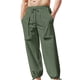 thumbnail image 1 of Pantalones largos de moda para hombre con cordón, cintura elástica, color sólido, pantalones casuales largos, pantalones para hombre, 1 of 5