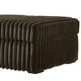 thumbnail image 3 of Roundhill Furniture Solenne Oversized Ottoman with Jumbo Corduroy Upholstery, Chocolate, 3 of 8