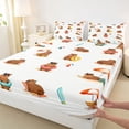 thumbnail image 4 of Erosebridal Ocean Capybara Kids Bed Sheets, Summer Beach King Sheets, 4pcs, 4 of 5