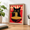 Ramen Cat-16"L x 12"W, variant on Bread Cat Canvas Wall Art Print, 16"L x 12"W, Framed Kitchen and Dining Room Decor