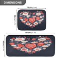 thumbnail image 4 of Kitchen Rugs and Mats【2 PCS】Non Skid Oil Pattern Of Heart Shaped Creative Kitchen Mat, 4 of 7