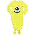 thumbnail image 3 of Disney Pixar Monsters Inc. Mike Wazowski Newborn Baby Boys Cosplay Long Sleeve Swaddle Sleeper Gown and Hat 0-6 Months, 3 of 5