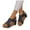 Dark Blue, variant on VEKDONE Beach Sandals for Women Fashion Women Casual Round Head Comfy Thick-soled Sandals Beach Casual Shoes