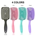 thumbnail image 2 of Graflsoa Eco-Friendly Hollow Hair Comb with Massage Function, Multi-Purpose Styling Tool for All Hair Types, OPP Packaged in Vibrant Green, 2 of 7