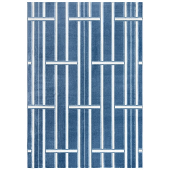 Safavieh Groove Drew Geometric Area Rug, Blue/Ivory, 8' x 10'
