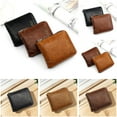 Clerance! D5505 Light Brown Menbense New Men'S Short Wallet Casual