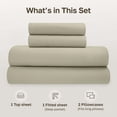 thumbnail image 4 of California Design Den Cal King Sheet Set - 100% Organic Cotton Sheets, Crisp Percale, Deep Pockets Cal King Set - Warm Taupe, 4 of 9