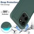 thumbnail image 3 of Defender Case for Motorola Moto G 5G 2025 6.7'' Heavy Duty 1 in 1 Design Rugged Full Body Dustproof Shockproof Bumper Non-Slip Protective Cover,Green,For Moto G 5G 2025, 3 of 10