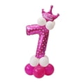thumbnail image 2 of yuksok 5X All Numbers Crown Balloons Column Set Happy Birthday Arch Garland Number 7, 2 of 5