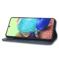 thumbnail image 4 of Compatible with Samsung Galaxy A73 5G Case Magnetic Closure Vintage Pattern PU Leather Wallet Cover with Card Slots-Blue, 4 of 5