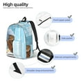 thumbnail image 3 of Easygdp Funny Cat Taking a Bath Mochila de Lona Resistente para Laptop, Compatible con Laptops de 15 a 17 pulgadas, Ideal para Escuela, Trabajo y Viajes-Medium, 3 of 5