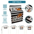 thumbnail image 7 of Table Runner Dresser Scarf 13 x 72 Inch Hello Football Black and White Stripes Table Runners Non-Slip Heat Kitchen Dining Table Decor for Kitchen Farmhouse Indoor Outdoor Home Party, 7 of 7