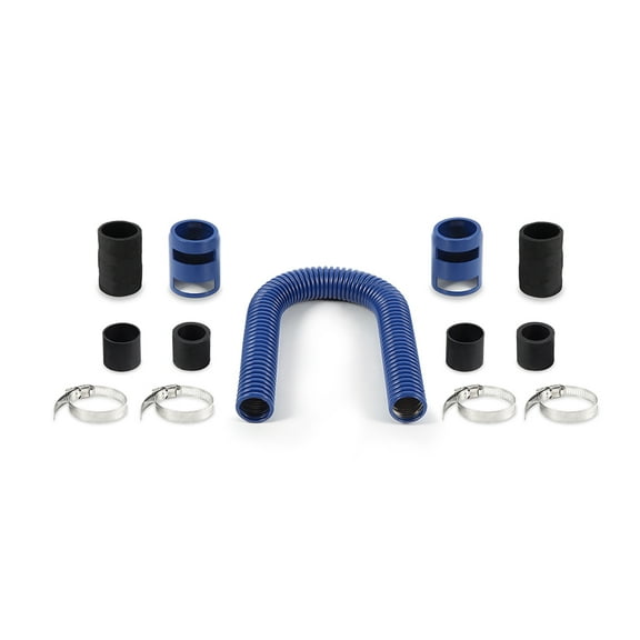 Mishimoto MMAH-U24BL Universal Flexible Stainless Steel Radiator Hose Kit, 24”, Blue