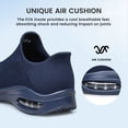 thumbnail image 5 of AMANSSE Hands Free Shoes for Women Non Slip Sock Breathable Lightweight Tennis Gym Walking Shoes Running Sneakers Casual Comfortable Workout Athletic Air Cushion Shoes Navy Blue Size 11, 5 of 6