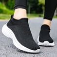 thumbnail image 6 of Women's Slip-On Walking Shoes, Lightweight and Breathable Mesh, Anti-Slip Casual Sneakers, 6 of 13