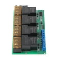thumbnail image 1 of Relay Module, YYG-4 Four Way High Power Optocoupler Isolation MCU Control Panel 130.4x69.0mm with 9.5mm Black Barrier Terminal and Standard 30a Terminal, 1 of 7