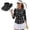 Dog Paw, variant on Rainbow Zebra Women's Golf Shirt and Sun Visor Hat Set Sports Sun Visor Hat Quick Dry Women Sport Cloth Moisture Wicking for Golf,Tennis,Hiking,Running,Gym Comfortable