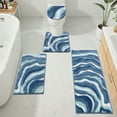 thumbnail image 5 of Bathroom Rugs Sets 4 Piece with Toilet Lid Cover, Non Slip Bathroom Mats Extra Soft Chenille Bath Rugs Absorbent Shaggy Rugs Perfect Plush Mats U-Shaped Toilet Rug and Toilet Cover Kitchen, 5 of 9