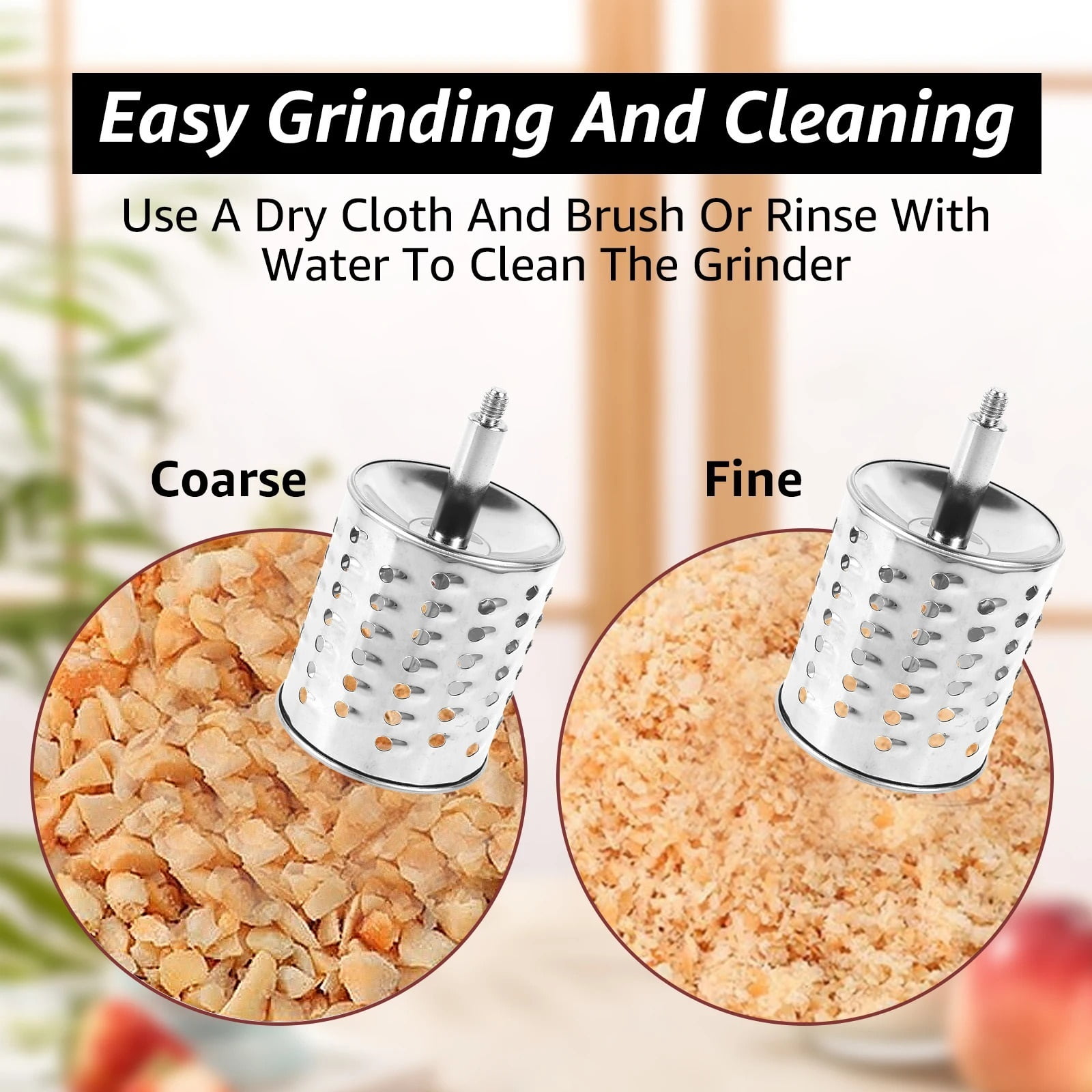 Manual Food Grinder Hand Grain Mill Grinder With Table Clamp Hand Crank Coffee Grinder For Wheat Coffee Spices Nuts Kitchen Acce
