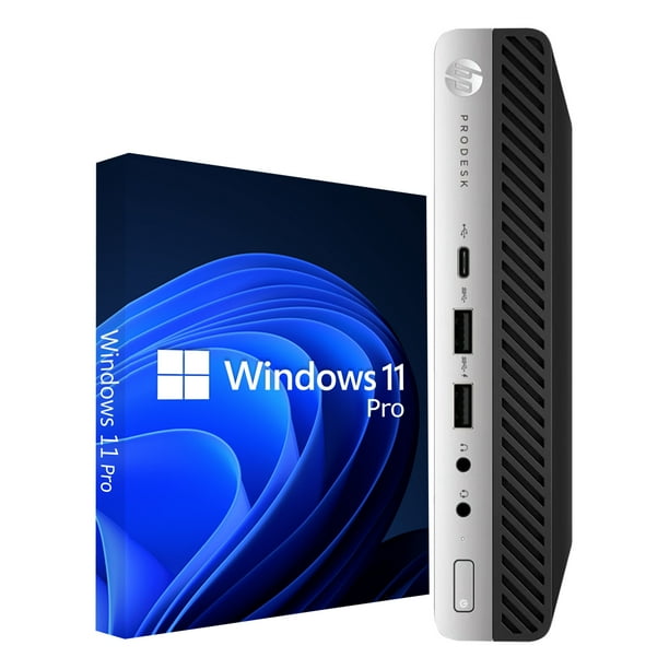 HP Mini Computer ProDesk 600 G5 Tiny Desktop PC - Windows 11 Pro