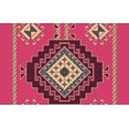 thumbnail image 2 of IBA Indianbeautifulart Pink Aztec Geometric Fabric Laces For Crafts Printed Velvet&nbsp;Trim&nbsp;Fabric Sewing Border Ribbon&nbsp;Trims&nbsp;9 Yards 3 Inches, 2 of 2